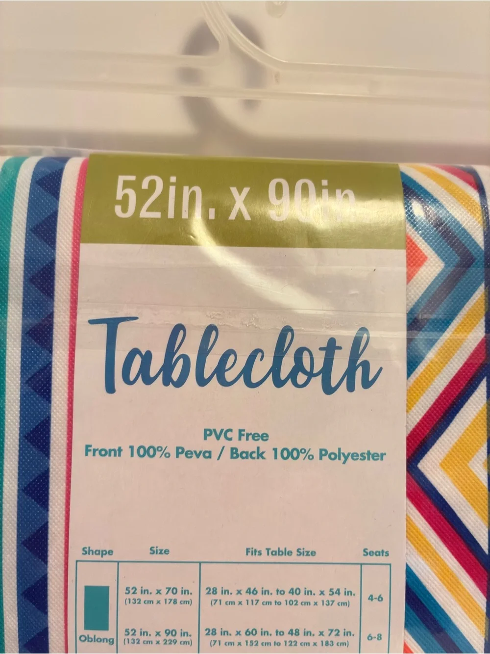 Big Lots Vinyl Tablecloths Stripes/ Flowers 52